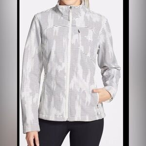 The North Face Apex Bionic Jacket White Black Dot GARDENIA XXL